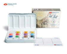 12 Watercolor Paint White Nights® IWS Set NEW DESIGN Full Pan Palette RUSSIA