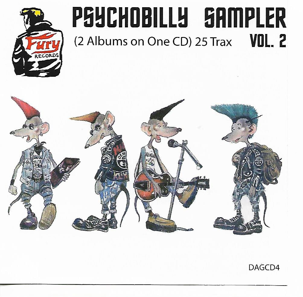 VARIOUS ARTISTS - PSYCHOBILLY SAMPLER VOL 2 CD (Fury Records)