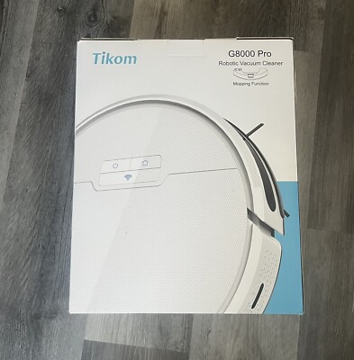 Tikom G8000 Pro White App Controlled Strong Suction Robotic Vacuum Cleaner