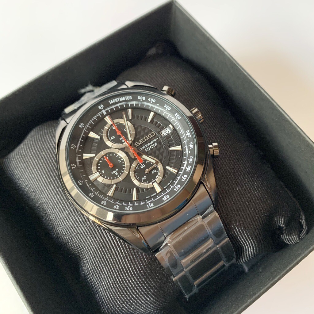 Seiko Discover More Men's Black Watch - SSB179P1 for sale online | eBay