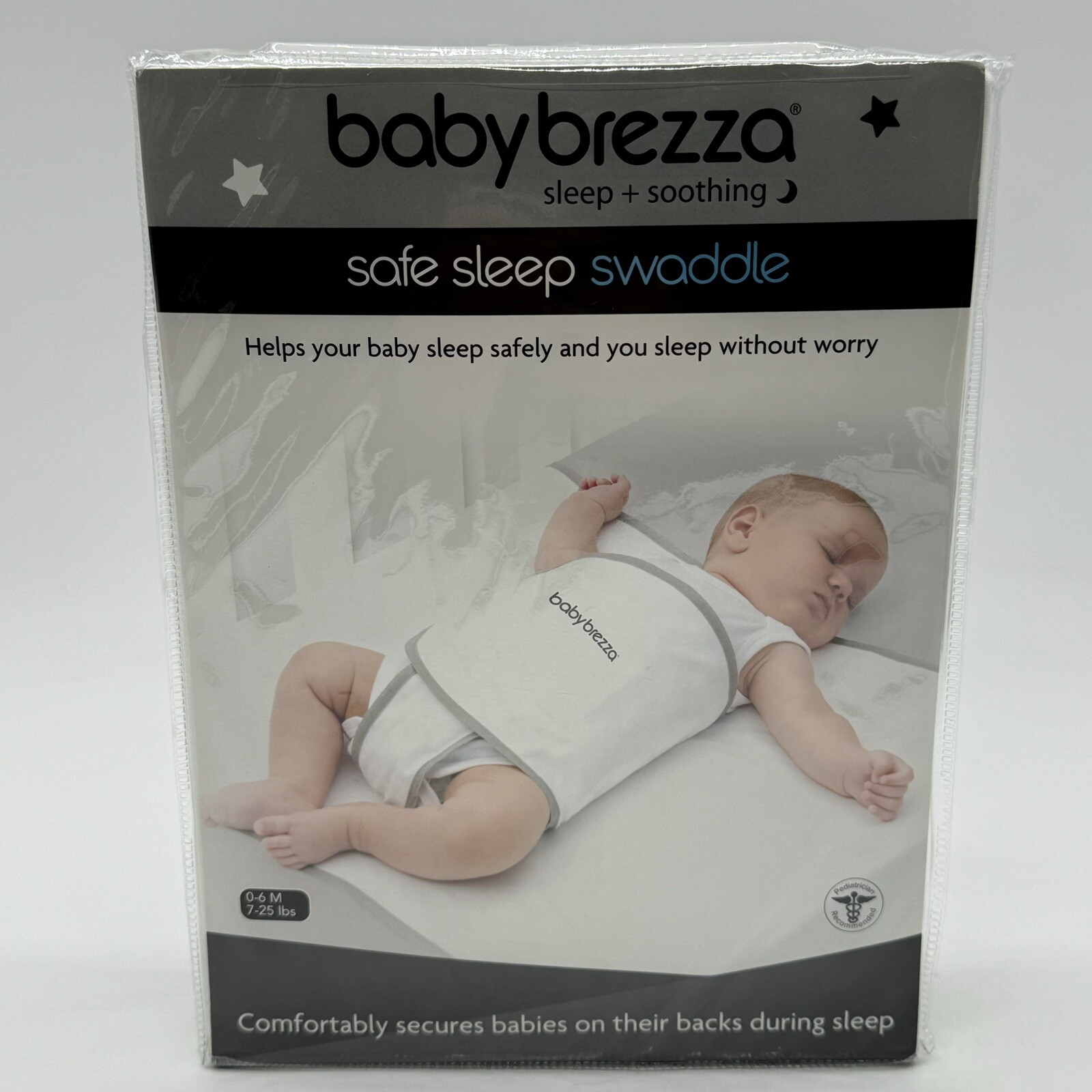Breathable Baby Brezza Swaddle Blanket for Safe Back Sleep  