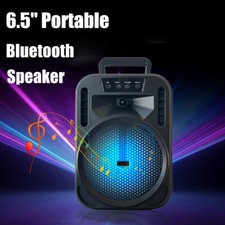 Portable 6.5" Bluetooth Speaker 4000W Heavy Bass Sound System AUX/TWS/TF/FM/USB