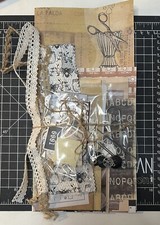 Junk Journal Kit Vintage Brown And Black 85 Pieces
