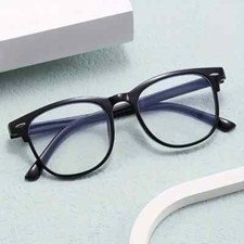 Classic Trendy Cute Square Frame Casual Glasses, Black  Tortoiseshell, For Men