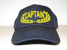 CAPTAIN Navy cotton adjustable baseball hat cap -  Boating holiday