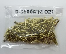 100 COUNT SOLID BRASS 16 gauge 1/2" Long Escutcheon Pins brad nails small new