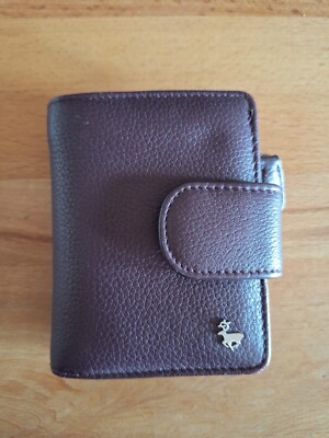 Ashwood Damen Portemonnaie Leder Bordeauxrot