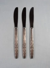 Stylecraft Stainless Japan SYF2 Rose  Black Accent 3 Dinner Knives