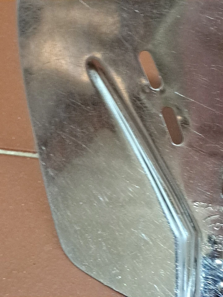 Foley Stainless Steel Wide Slotted Turner Flipper Curved Spatula USA Vintage  - Image 4 of 4