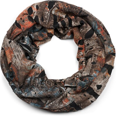 Loop Schlauchschal im Splat Style mit Zeichen, Destroyed Vintage Kleckse Muster