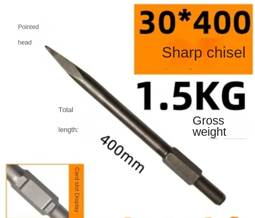 Elektrohammer Breaker Tonschaufel Schaufel Meißel Schaufel mit flacher Mündung - Bild 4 von 4