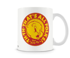 Looney Tunes Road ¡Eso es todo! Taza de café oficial Porky Pig