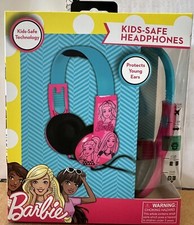 BARBIE Kid Safe Headphones Age 3-9 Built-In Volume Limiter Controls HP2-03059