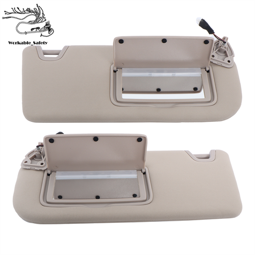 New Driver Passenger Side Sun Visor Beige W/Lights For Nissan Altima 2019-2024 - Foto 5 di 15