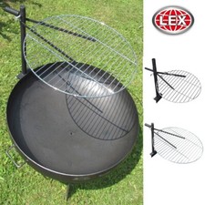 Grillrost für Feuerschale Edelstahl höhenve...