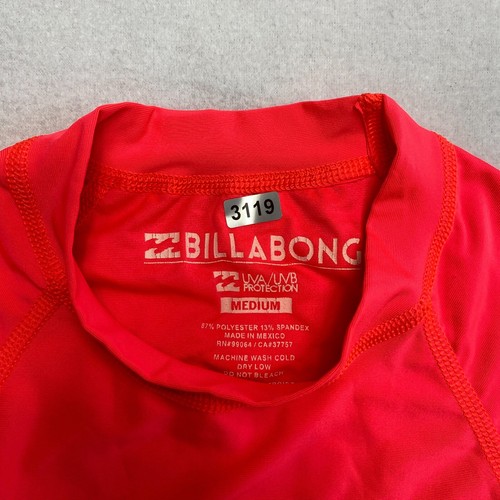 Billabong Rash Guard UPF 50+ Grils M Pink Long Sleeve Swim Shirt NWT - Picture 2 of 5