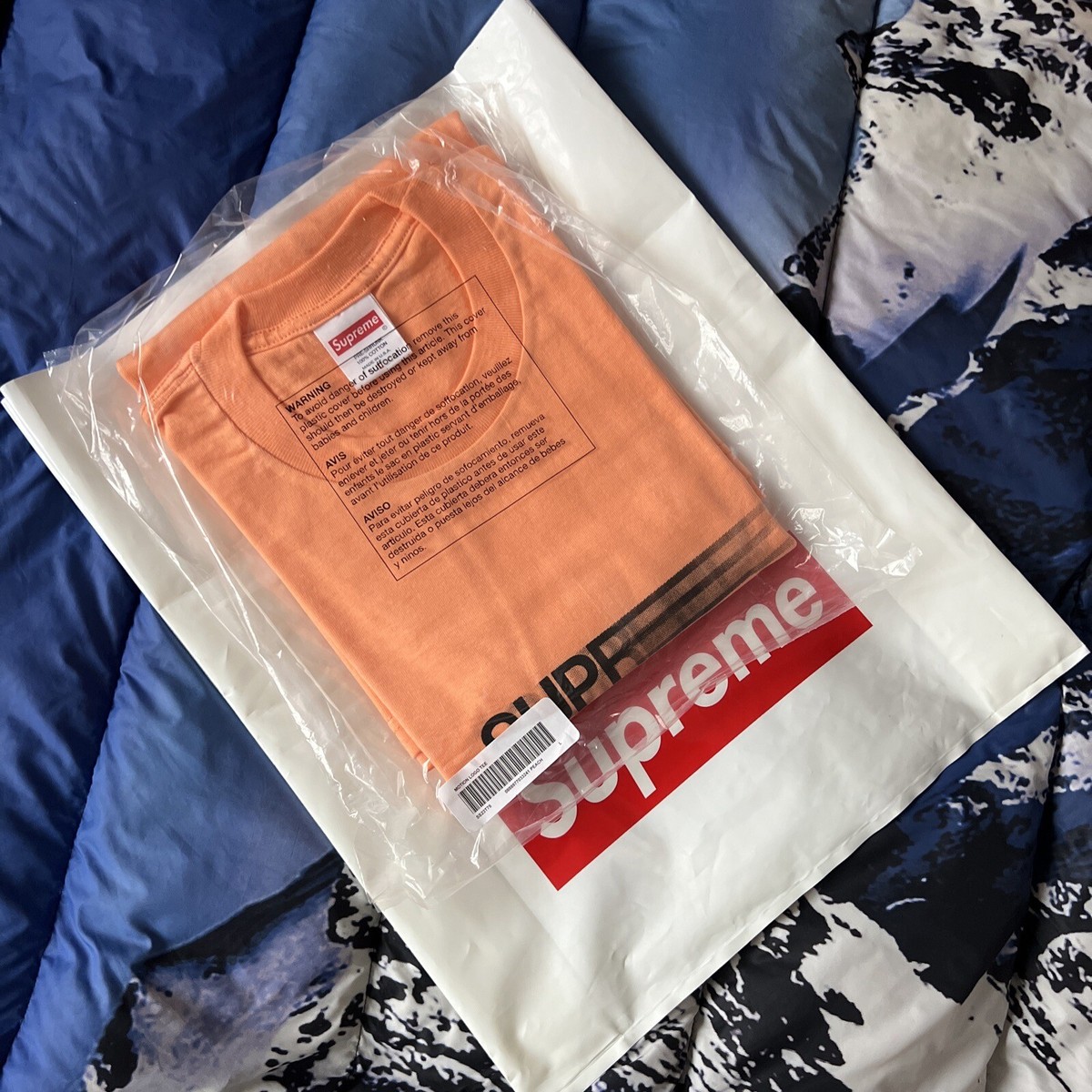 Supreme Motion Logo Tee Peach (SS23) - Size Large - Brand
