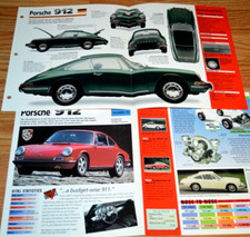 1967 Porsche 912 Specs Info Poster Original Brochure Ad Print Vintage 911 67