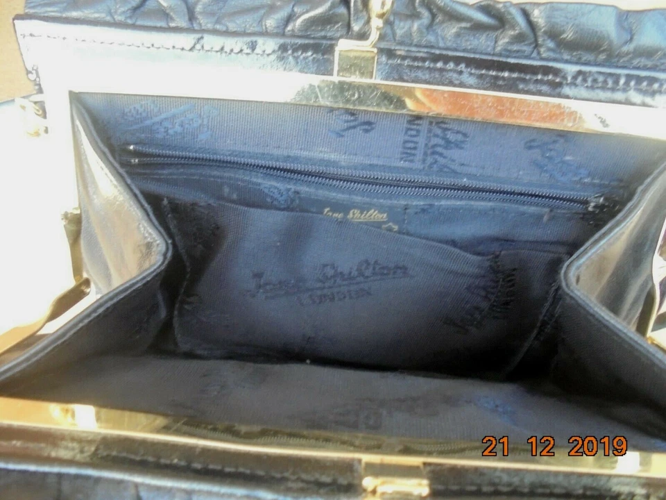 Sac à main JANE SHILTON   LONDON Cuir Noir  / BAG JANE SHILTON  Black Leather - Photo 3/4