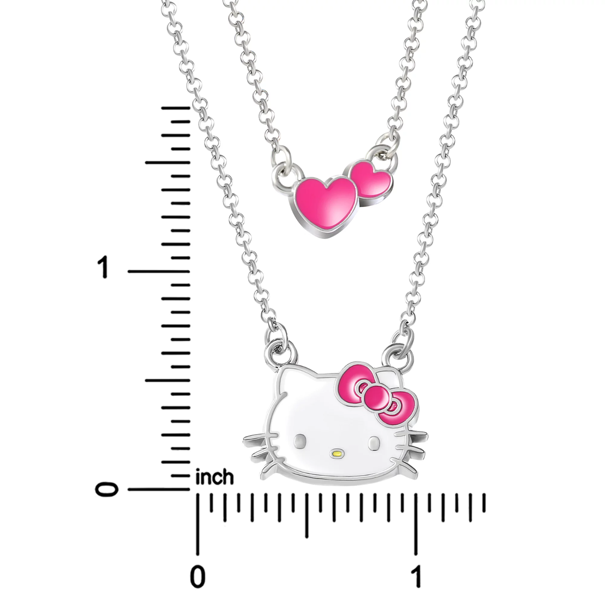 Hello Kitty シルバーチャーム 12点 セット New Jacmel Jewelry Sanrio Hello Kitty Girls Pendant Hearts Double
