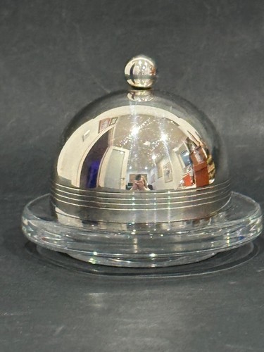 Ercuis France Saint Hilaire Butter Caviar Condiment Dish Silver Plate Domed Lid - Picture 6 of 10