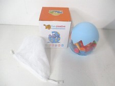 Silicone Ocean Animal Suction Cup Toys for Kids with Eggshell  Bag - 18 Pieces