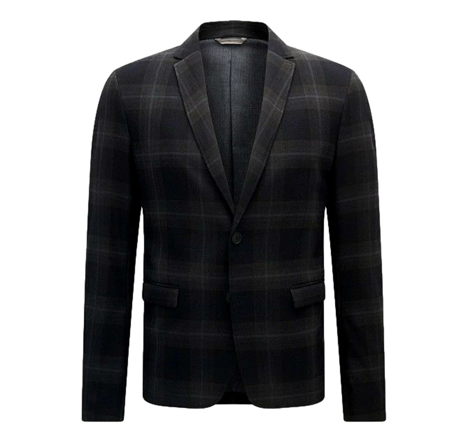 HUGO BOSS Chaqueta Slim Fit En Tejido A Cuadros Modelo Benestretch8_BS 50371946 - Imagen 2 de 4