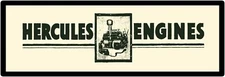 Hercules Engines Marquee Style New Metal Sign: 6" x 18"  Canton, Ohio