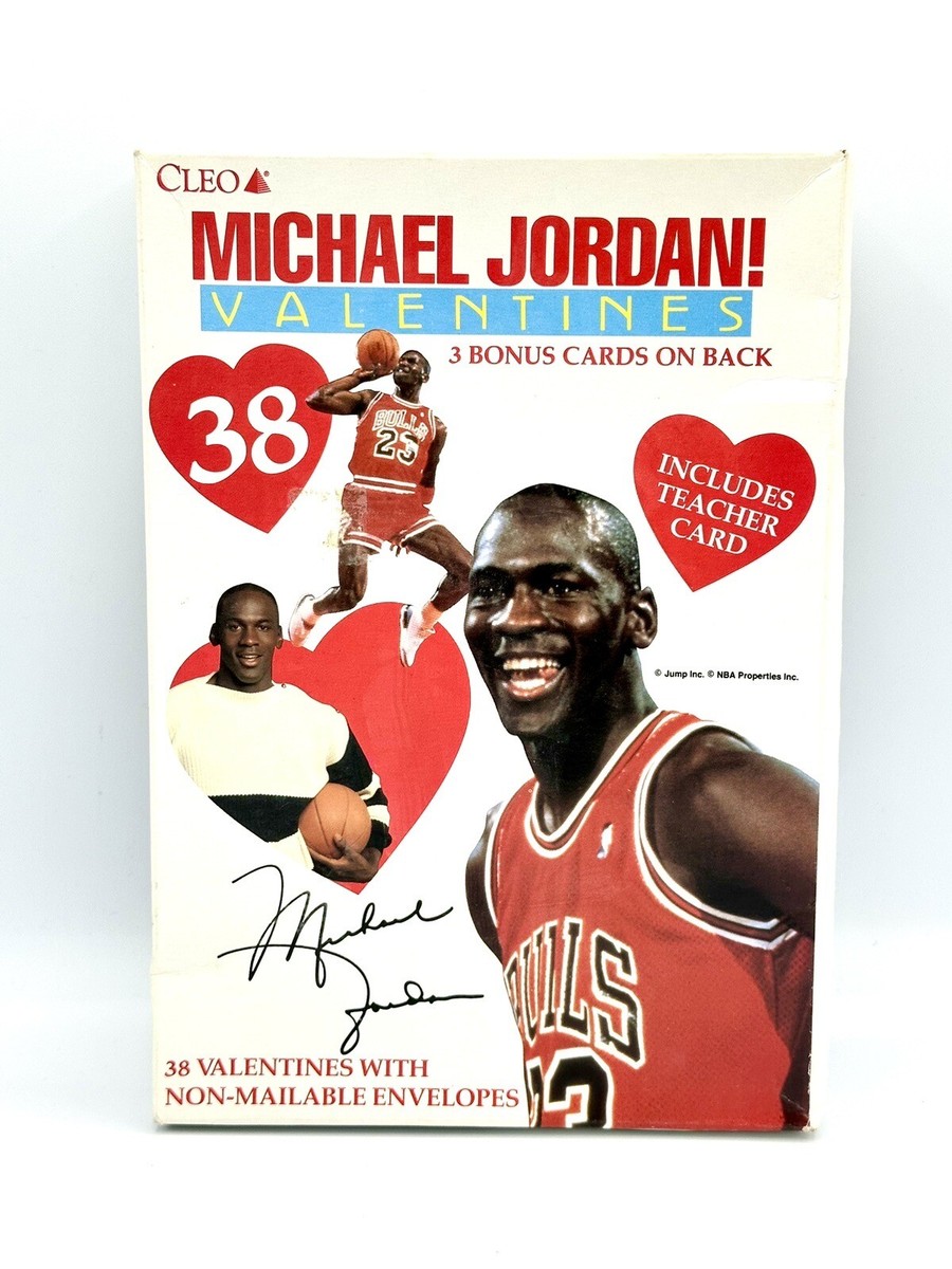 Michael Jordan Valentines Cards Box with (38) Valentine Cards