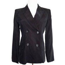 Smythe Db Tuck-in Blazer Double Breasted In Black Size 4 Super Soft Revolve