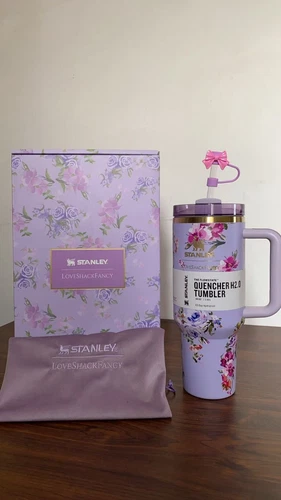 Stanley x LoveShackFancy Tumbler 40 oz Quencher 4 Color With Box & Packge - Foto 9 di 26