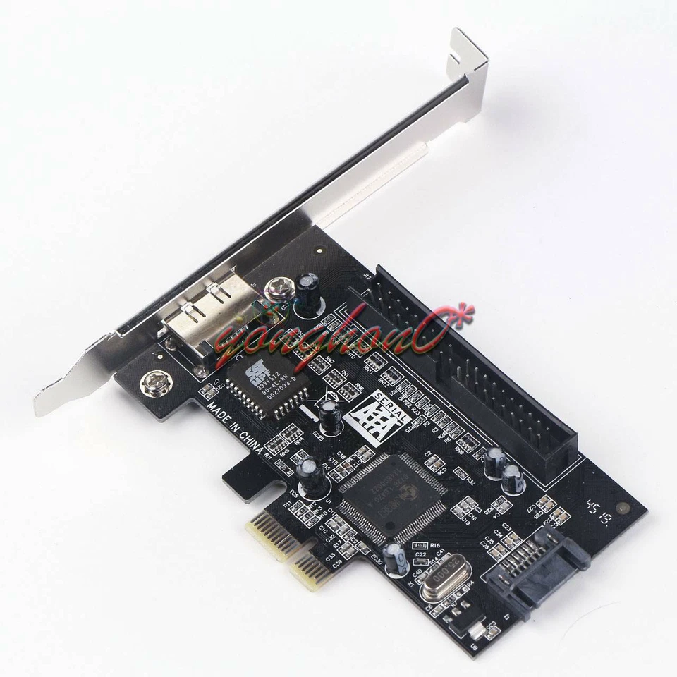 2 Port SATA II 2.0 RAID & 1 IDE 3.5" PCI-E PCI Express Adapter Converter Card - Image 2 of 4