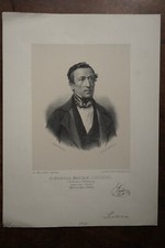 ALEXANDRE MAXIMIN LECLERC (1791-1879) PORTRAIT ENGRAVING 19th century, born in VERSAILLES