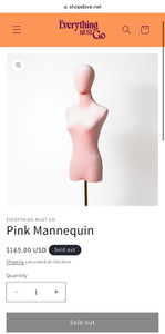 Dove Cameron pink mannequin