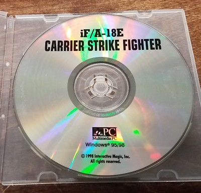iF/A-18E Carrier Strike Fighter Flight Simulation PC Game 1998 Interactive Magic