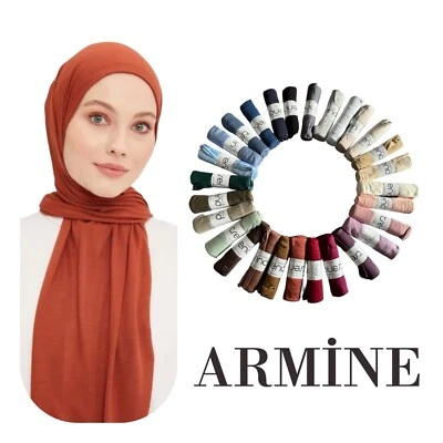 ARMINE Trend Kopftuch Penye Sal Tuch 28 Farben Schal Amira Esarp Hijab Halstuch