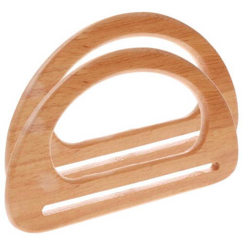 2pcs Vintage Wooden Purse Handbag Bag Handle Holder Bag eBay