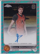 Tudor Somacescu Teal OTE Parallel /99 On Card Autograph 2022-23 Topps Chrome OTE