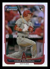 2012 Bowman Chrome #188 Kole Calhoun RC Rookie Refractors Los Angeles Angels