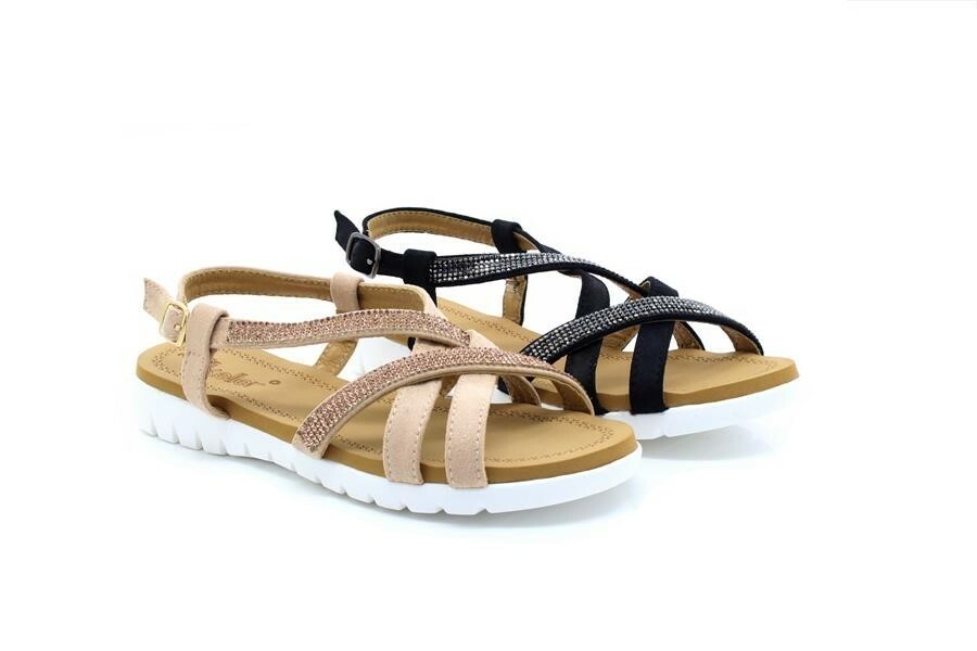 PANTOFOLA D’ORO Sandali estivi Dr Keller Shelly con fibbia sul retro Diamante