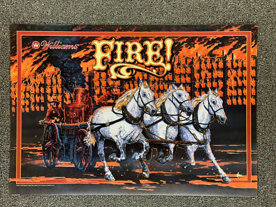 ウィリアムス＆フリーステット／『ウィリアムス＆フリーステット』紙ジャケット仕様 Williams Fire! Pinball Machine Game Backglass Translite ORIGINAL