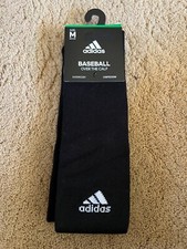 ADIDAS BASEBALL SOCKS OVER THE CALF COMPRESSION BLACK SIZE MEDIUM 1 PR