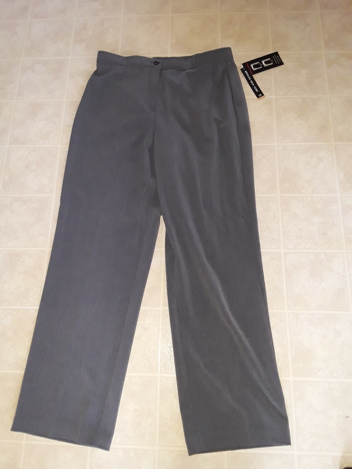 Briggs New York Ladies Dress Pants With Slimming Solution Sz. 12 Flat Front  | eBay