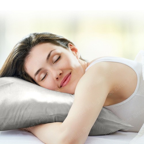Silk Satin Pillowcase 2 Pack Silky Pillow Cases For Hair And Skin Cushion Cover - Picture 25 of 35