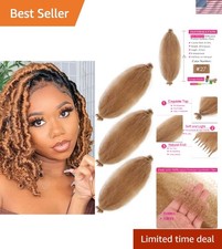 Springy Afro Twist Hair 24 Inch 3 Packs, Afro Twist Hair Pre Fluffed Spring T...
