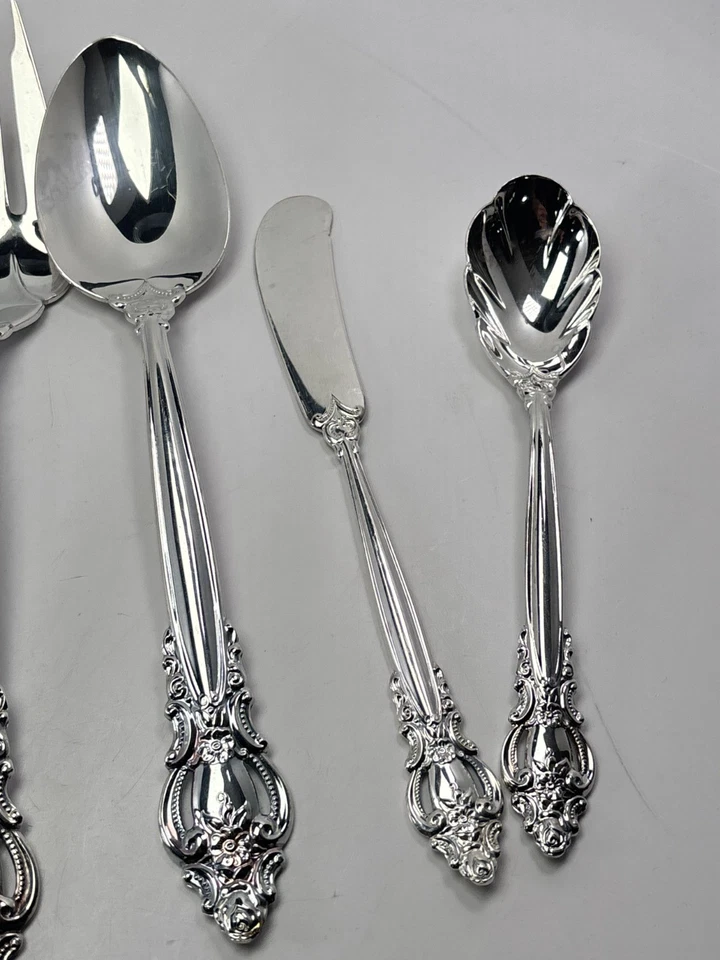 Silverplate Empress International Silver Glossy Hostess Set Serving Sugar Foto 4 de 4