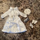 Vintage 1960s Barbie White Magic #1607 Set Satin Coat Shoes Hat Gloves
