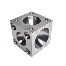 Steel Doming Block 2.5" x 2.5" x 2.5" Dapping -Jewelry Making Metal Forming Tool