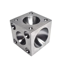 Steel Doming Block 2.5" x 2.5" x 2.5" Dapping -Jewelry Making Metal Forming Tool