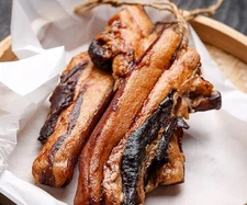 Chinese Style Bacon Cured Pork (Product of USA) Kam Yen Jan 五花腸肉 12 oz./ Pack